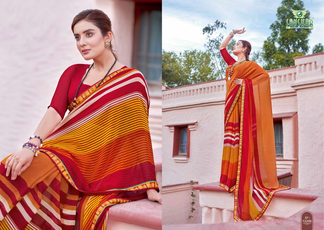 Sanskar Signature 15 Printed Regular Wear Georgette Latest Saree Collection